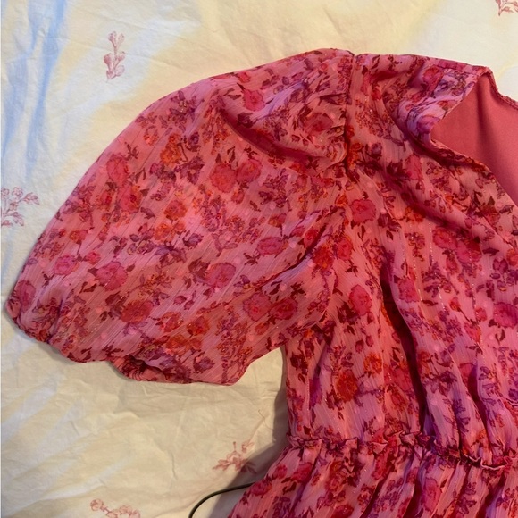 Taylor floral pink dress midi - Picture 3 of 10